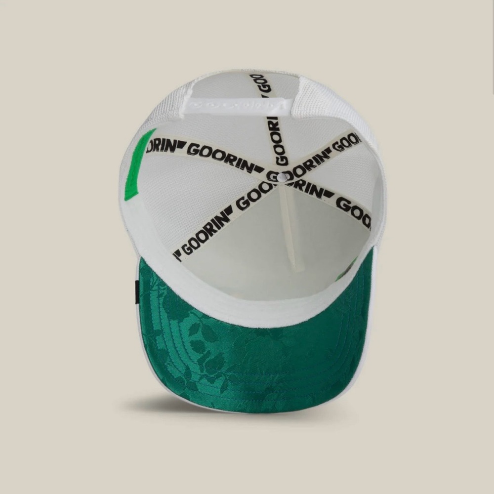 Goorin Bros "Honduras Macaw" Parrot Bird GUAPO Embroidered Hat White Green NWT - Picture 8 of 9